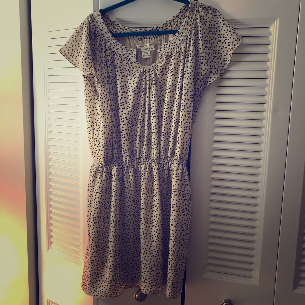 Max Studio Black and White Heart Dress